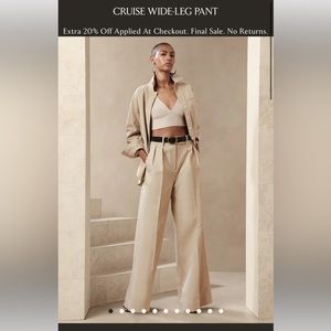 NWT Banana Republic Wide Leg Trousers
